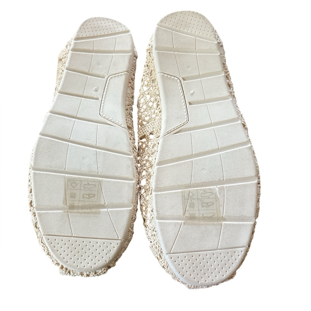 Cloudwalkers CLOSET CLEANOUT espadrilles-cream crochet- size 9 - Picture 3 of 4